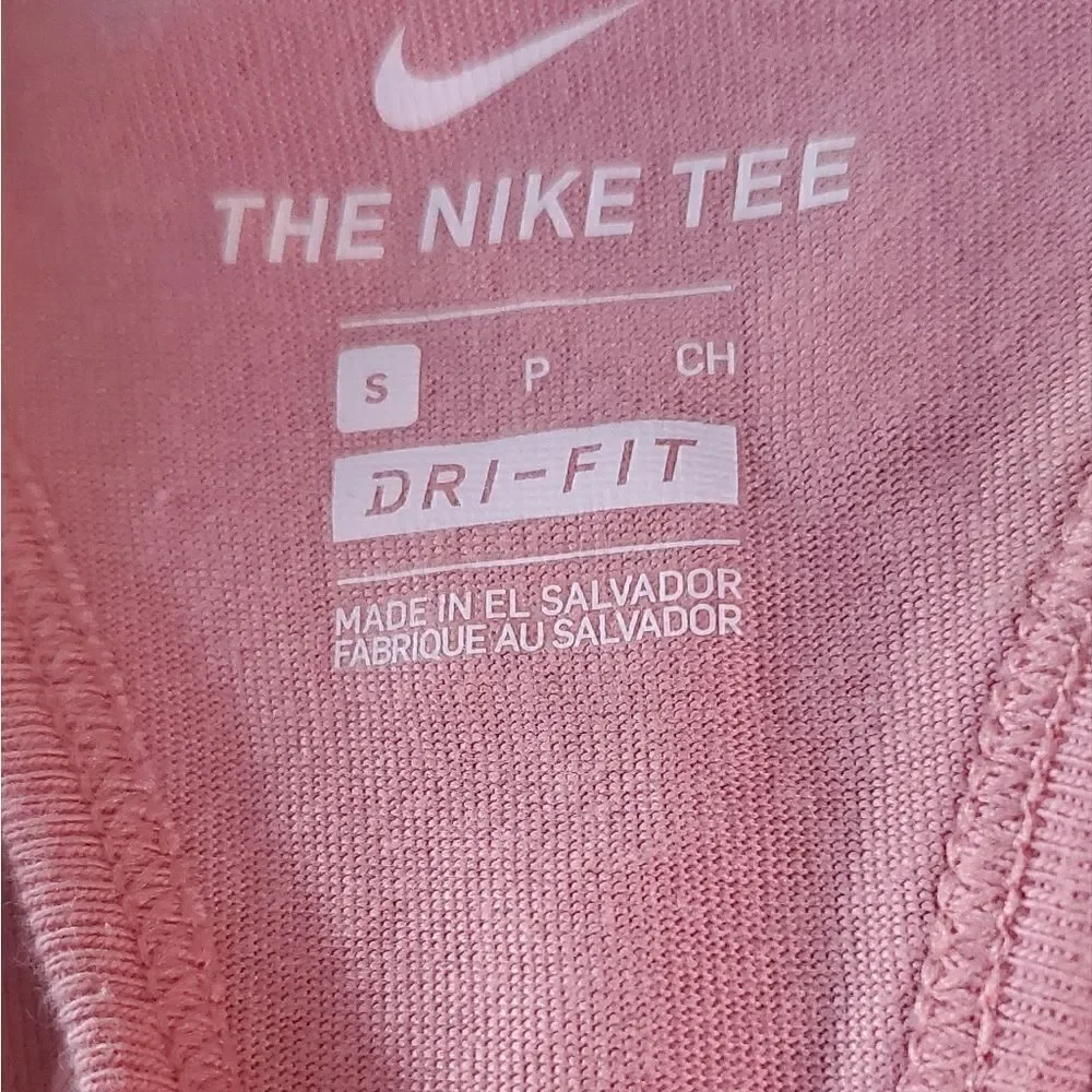 Nike Dry Fit Pinkish Orange & Black Atheletic Tank Top